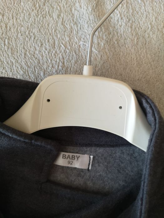 Szare bluzy jesienna do szkoły wciągane na zamek z kapturem 92