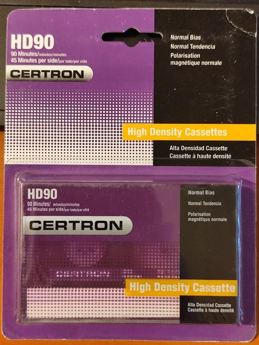 Nowa zafoliowana kaseta CERTRON HD90