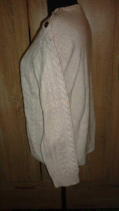 Selected- męski grubszy sweter wełniany  r; XL