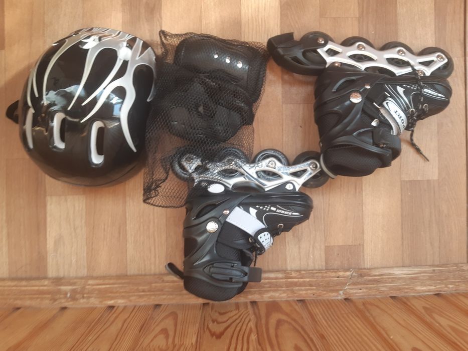 Комплект роликів із захистом і шоломом Happy, розмір 29-33