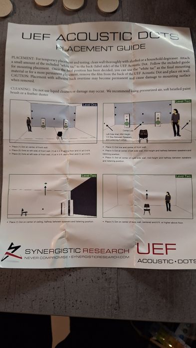 Synergistic Research UEF Pads Krążki Akustyczne Ustroje