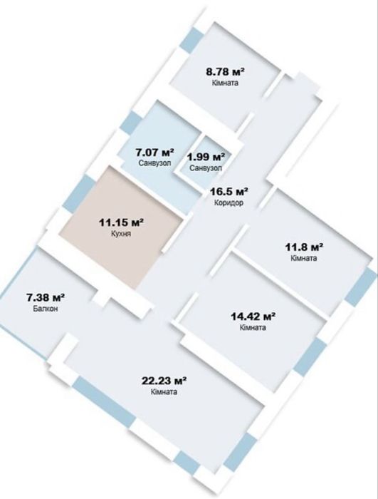Продаж 3-кімнатної квартири в ЖК «Краківський»