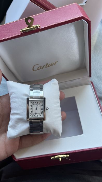 Relogio Cartier tank silver edition