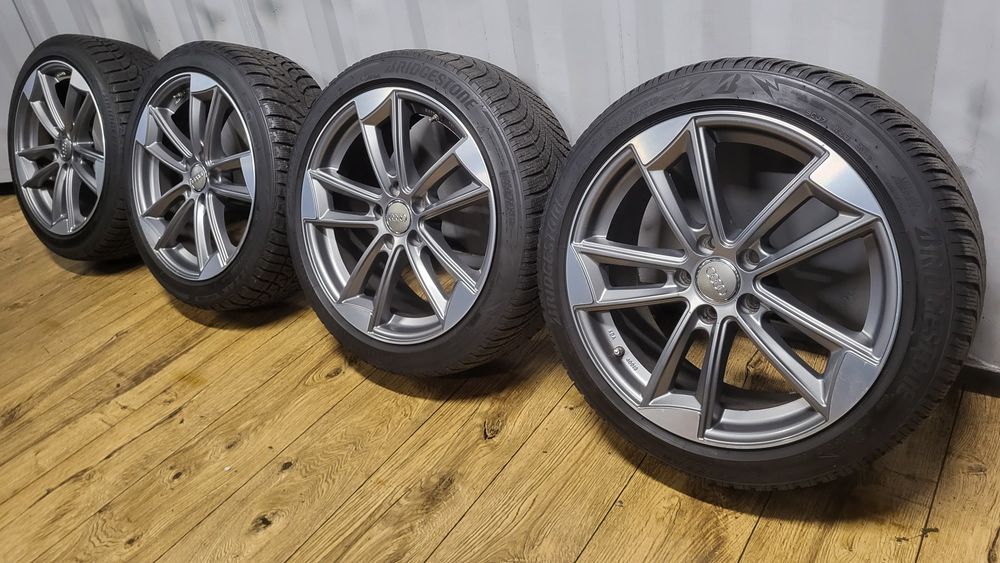 Felgi Koła Audi 18" 5x112 z oponami 225/45 R18 A4 S4 B8 B9 A5 A6