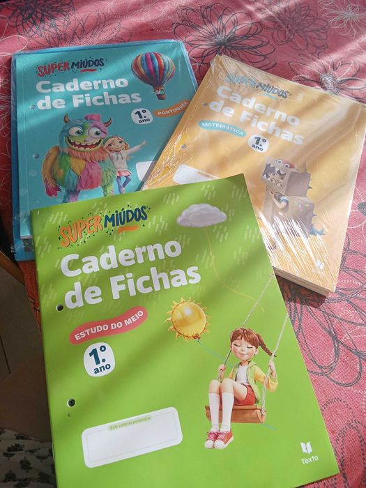 Livros de fichas para o 1°ano