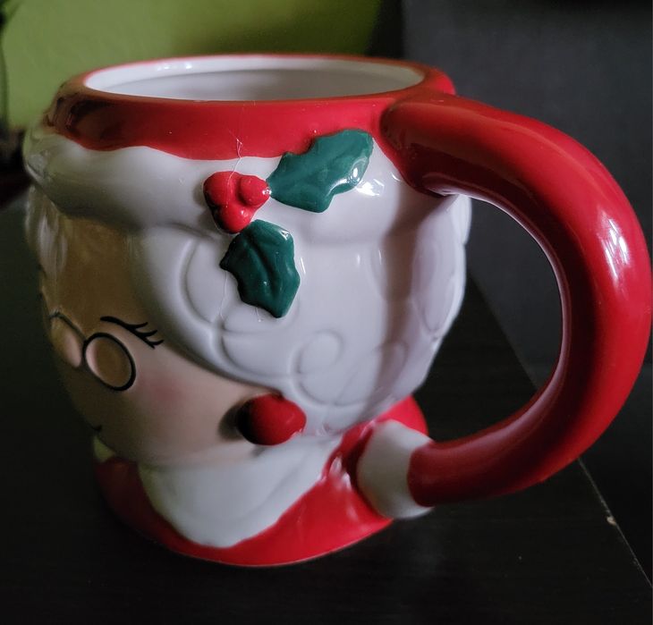 Керамическая новогодняя чашка