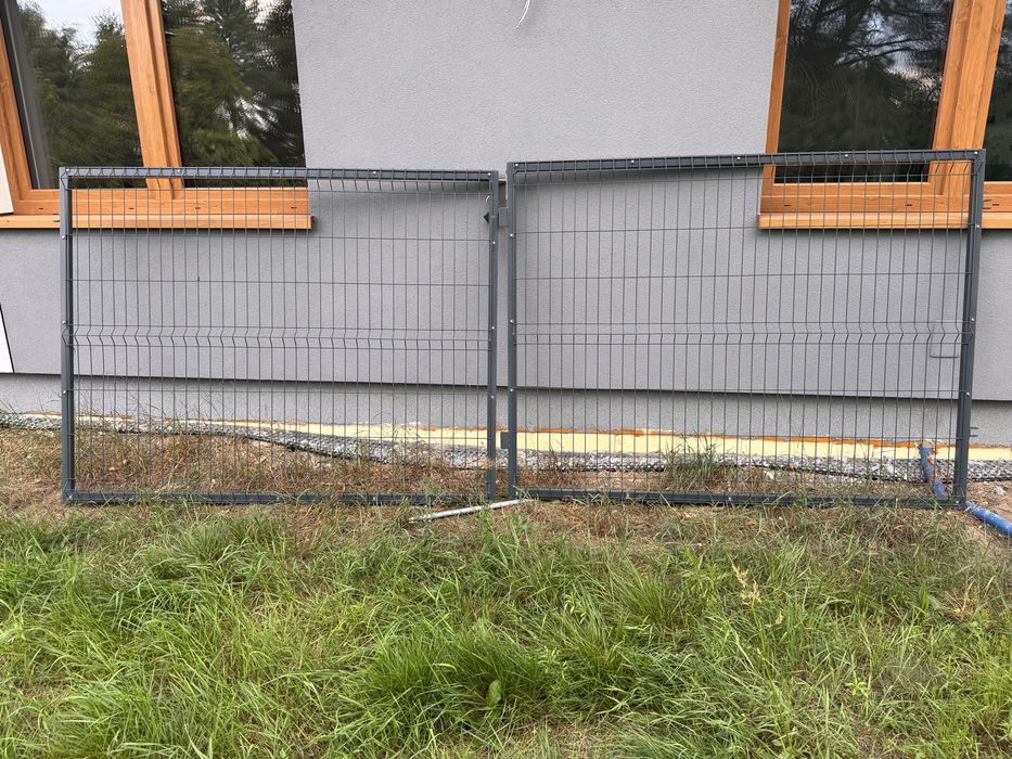 Brama  ogrodzeniowa  dwuskrzydłowa panelowa 400x150cm antracyt stan bdb