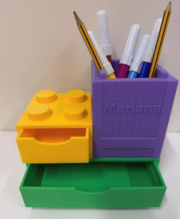 Caixas Lego para organização 3D