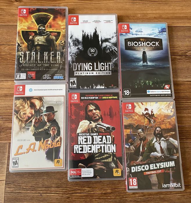 Nintendo Switch: Stalker, Dark Souls, Zelda, Doom, Bioshock, RDR,