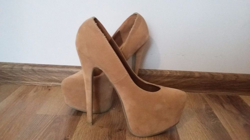 Szpilki deezee 37 brązowe platformy