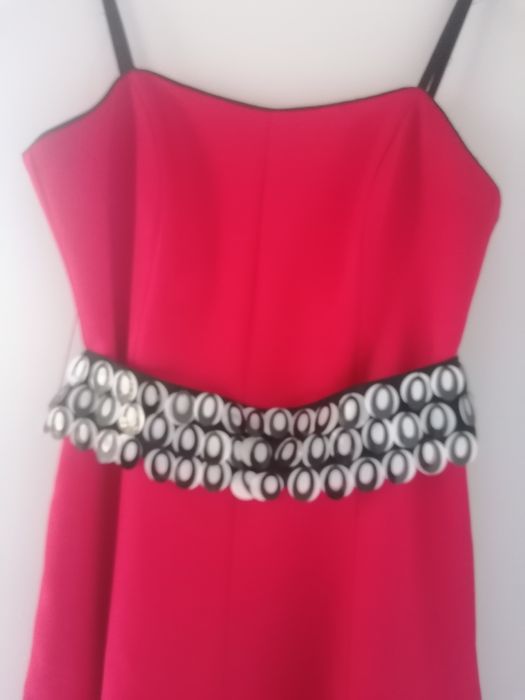 Vestido vermelho de cerimónia