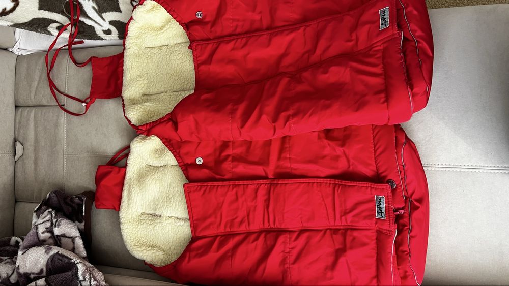 Багатофункціональний конверт на овчині ДОРЕЧІ United (червоний)