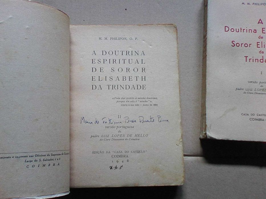 A doutrina espiritual de Soror Elisabeth da Trindade - volumes I e II