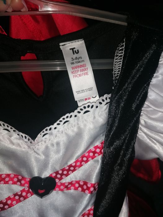 Strój karnawałowy Czerwony Kapturek r. 98/104