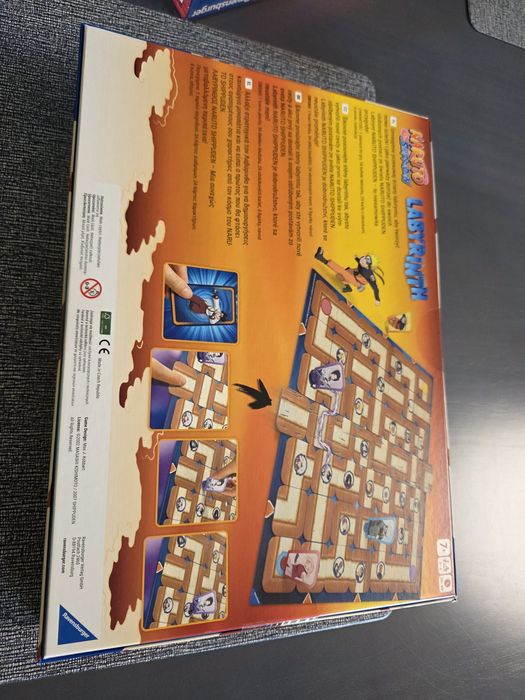 Labirynth Labirynt NARUTO GRA PLANSZOWA Ridzinna dla dzieci Dziecka