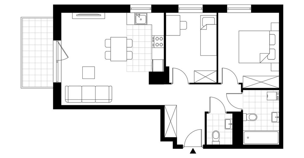 3-pokojowe mieszkanie 56m2 + balkon Bezpośrednio