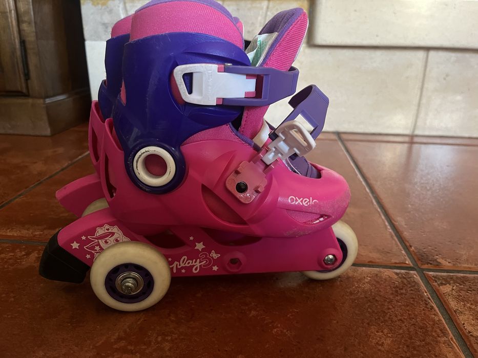 Patins em linha de menina