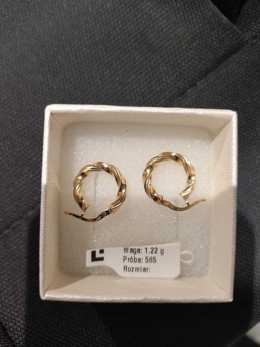 Złote kolczyki próba 585 – lekkie, eleganckie