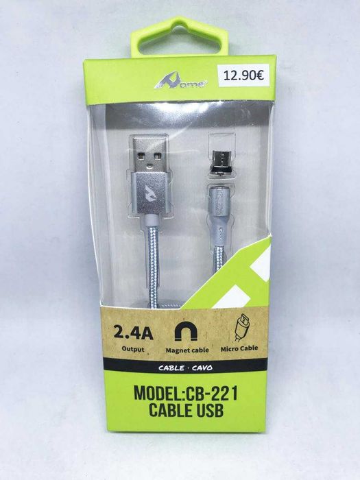 Cabo carregador Magnético Micro USB