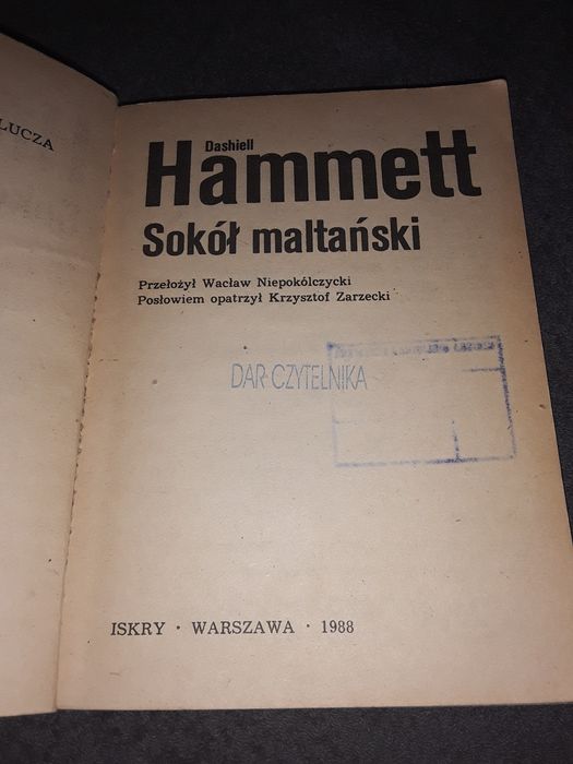 Sokół maltański hammet klub złotego klucza