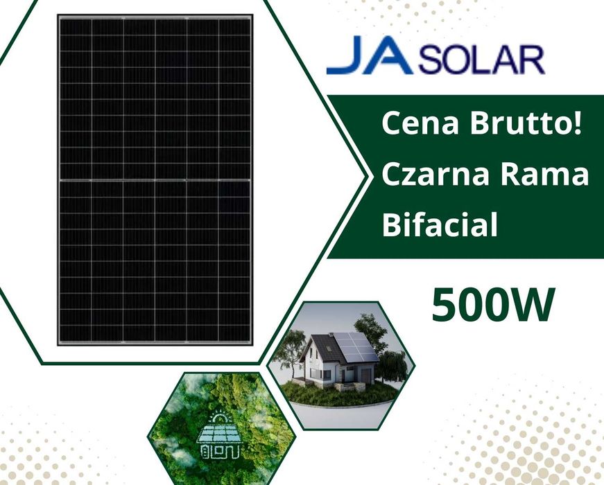 Panele Fotowoltaiczne 500W Ja Solar JAM60D40-500/LB_BF | Fotowoltaika