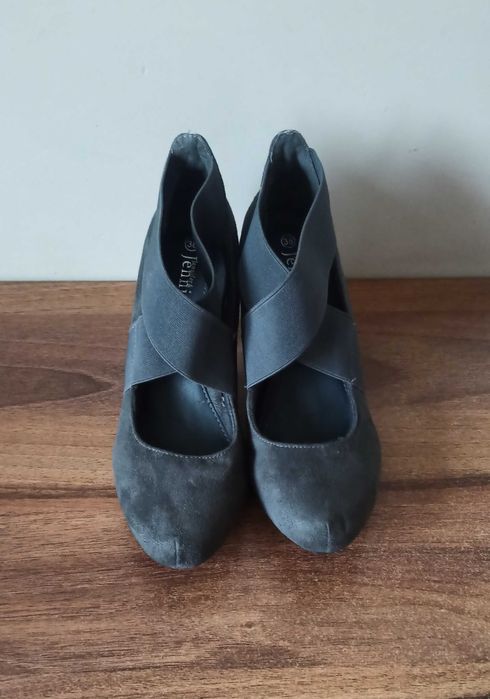 buty damskie grafit czarne 37-38