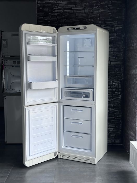 Ретро-Стиль!Холодильник Smeg FAB32LCR5 | Кремовий | Двокамерний | Італія!