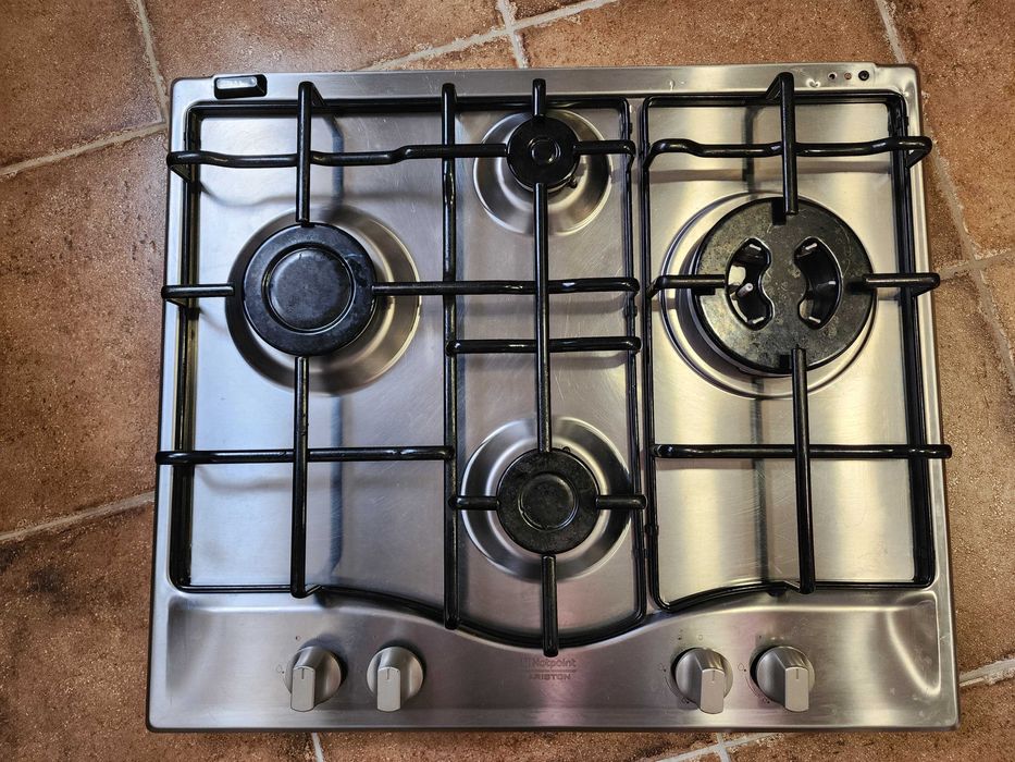 Placa Hotpoint Ariston Gás Natural PC 640 T X /HA 4 zonas