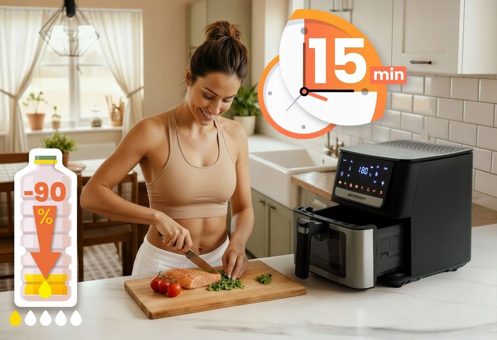 Фритюрниця безмасляна 6.5л  BERDSEN 1700W