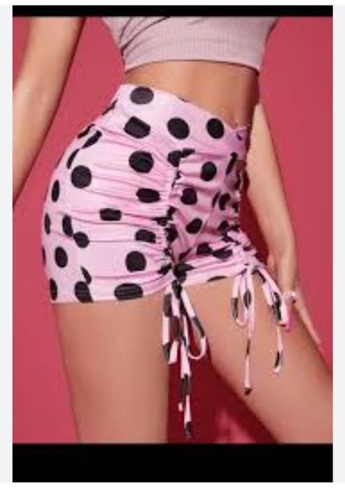 Шорты спортивные, Высокая посадка розорые Shein