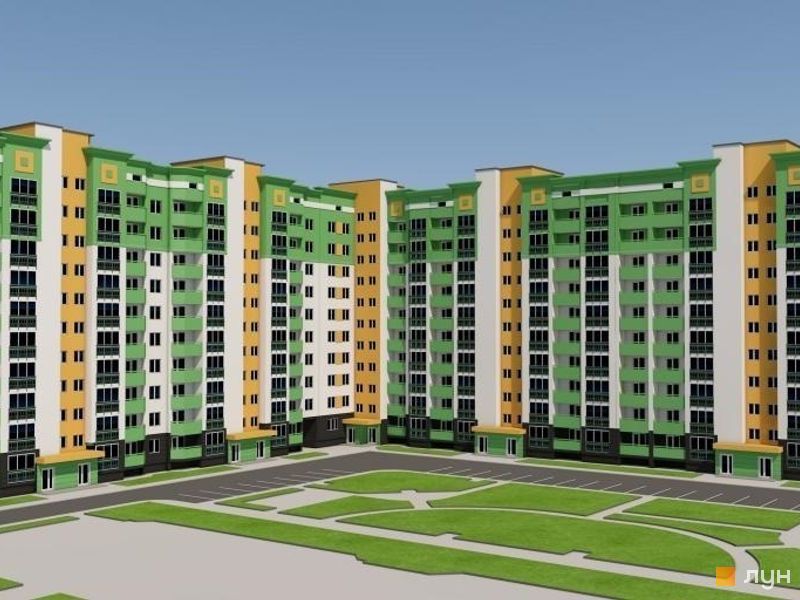 1-кім кв., 41,8 кв.м в ЖК "Зелений масив" Луцьк