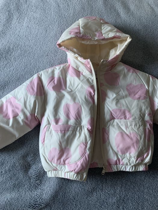 Reserved kurtka dla dziewczynki 98 naturalny puch