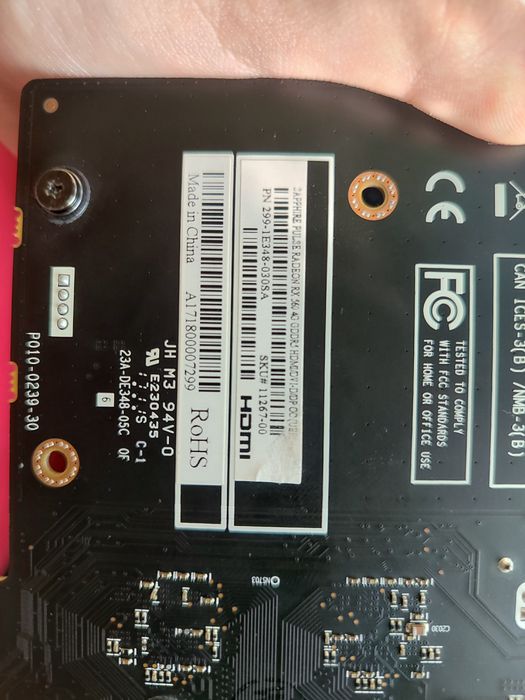 Видеокарта Radeon rx560 4GB  Sapphire