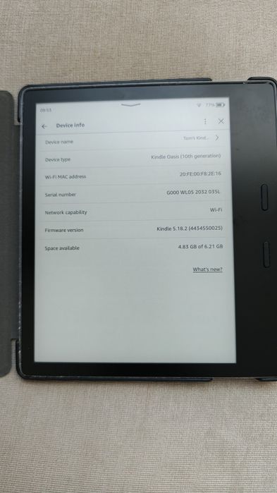 Kindle Oasis 3 8GB 10 generacja