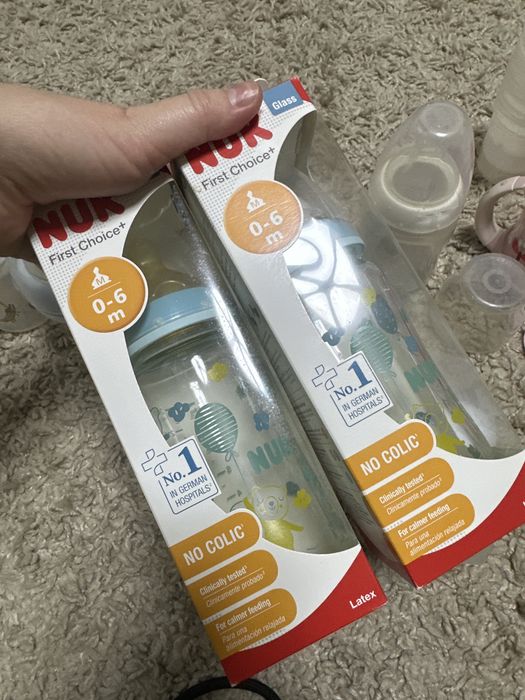 Бутилочки NUK, philips avent, chicco