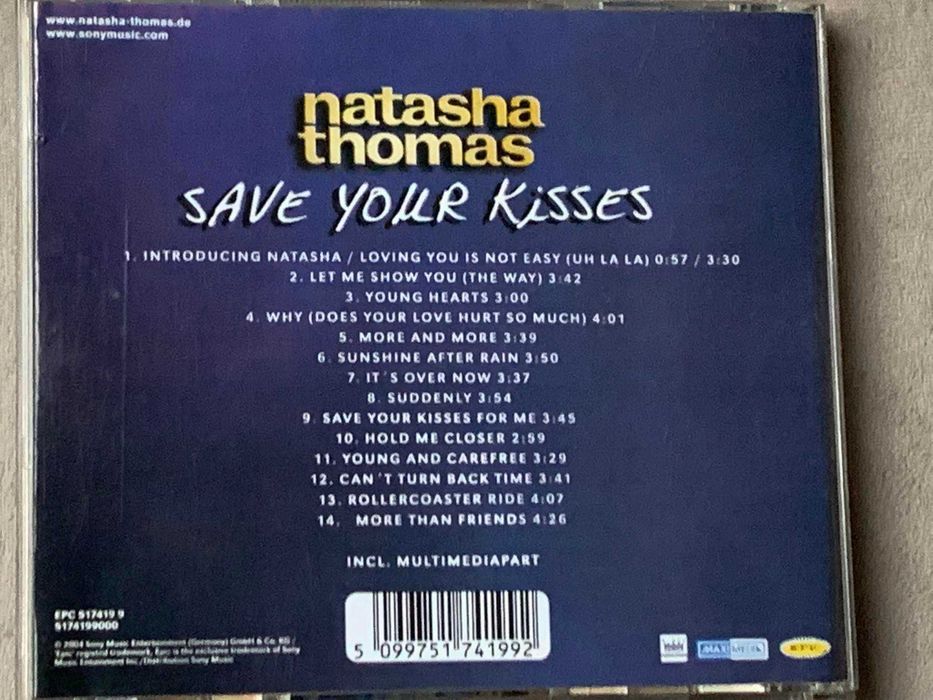 Natasha Tomas - Save Your Kisses - CD - stan EX!