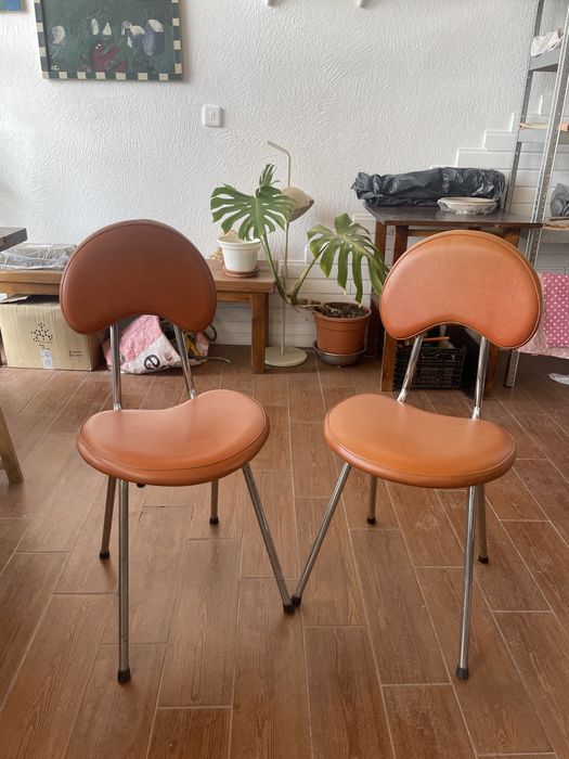 Cadeiras Laranja Vintage