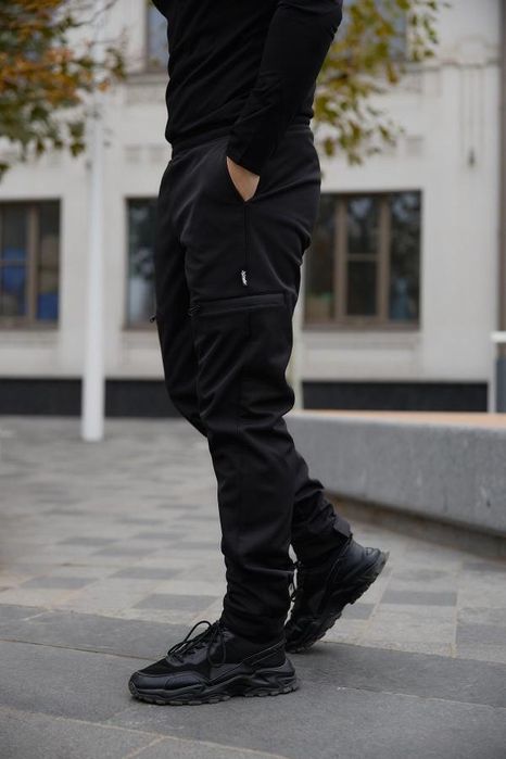 Мілітарі костюм чорний чоловічий Reef з велкро на плечі