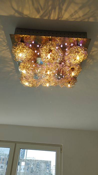 Ledowa lampa sufitowa.Duża z pilotem.