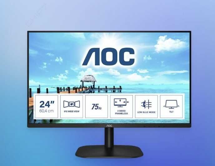 Monitor AOC 23.8" 24B2XH LED IPS FHD