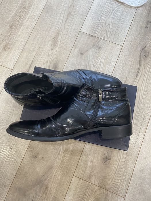 Ботинки лак кожа класика 44 размер 29,5 см стелька Antonio Biaggi!!!