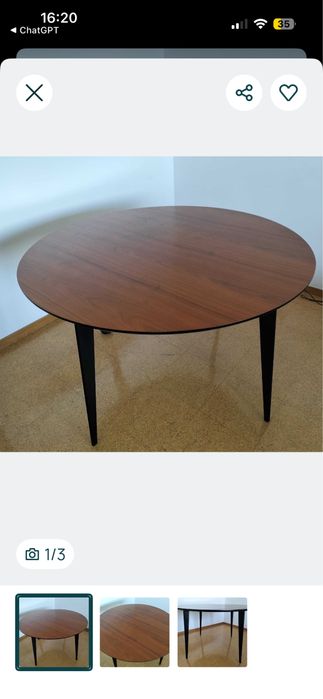 Mesa de refeição redonda
