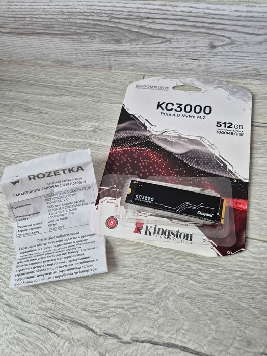 гарантія 4р. ТОП M.2 SSD диск 512GB Kingston KC3000 (7000MB\s).TradeIN