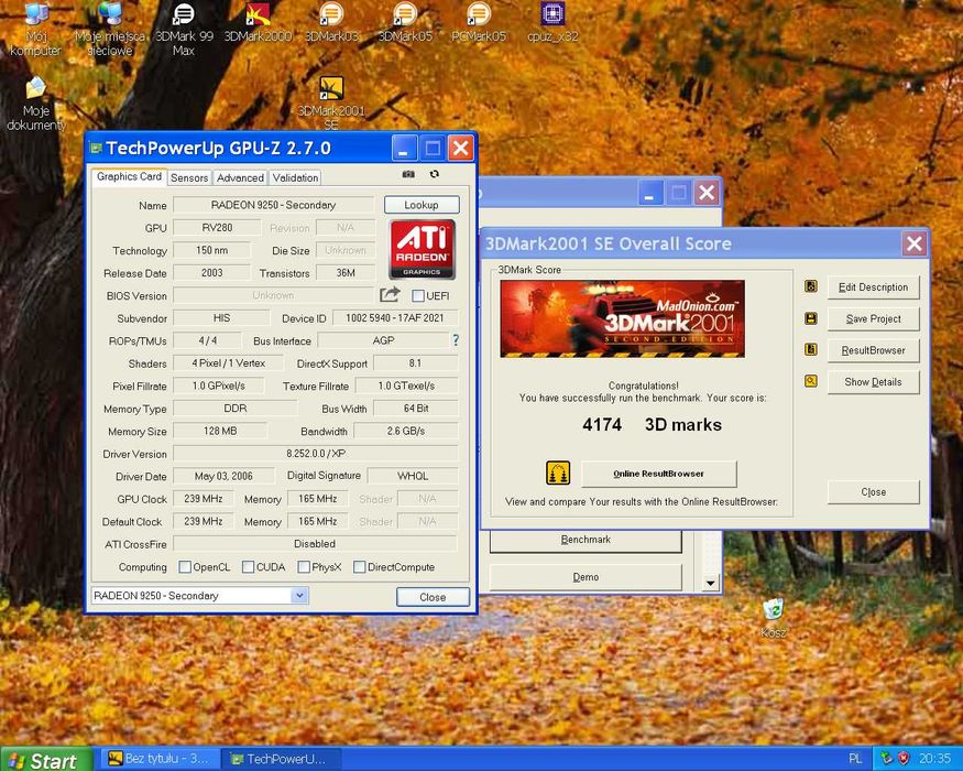 HIS Radeon 9250 / 128 MB DDR / 64 bit / AGP x4 x8