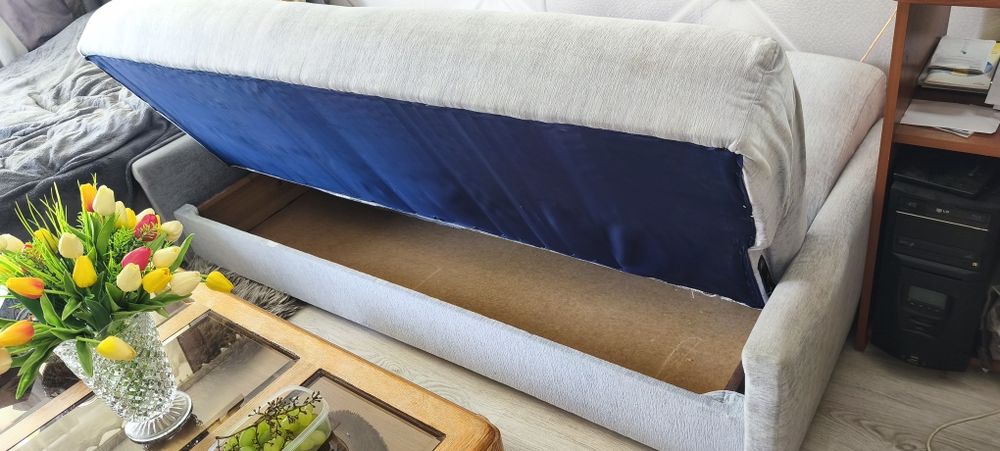 Wersalka rozkładana, dwa fotele, sofa, kanapa