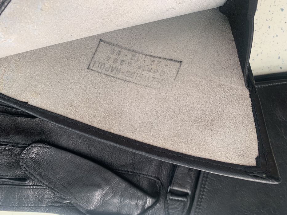 Женские кожаные перчатки длинные