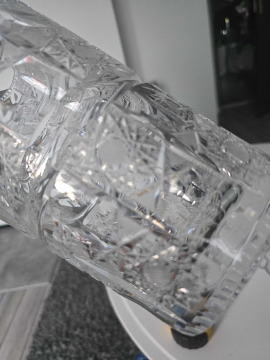 Krysztalowy duży wazonPRL