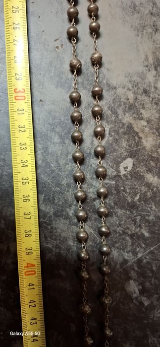 Terço antigo em prata