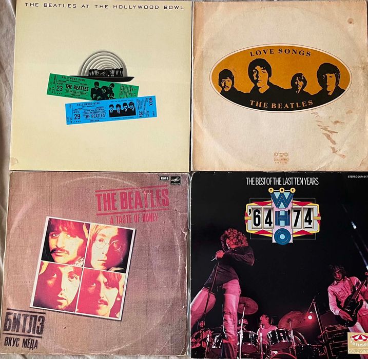 Платівки Elvis Presley Chuck Berry The Beatles Buddy Holly Bob Dylan The Beach Boys, etc
