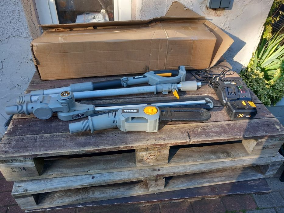 Pila / Nożyce na wysięgniku  Titan 51cm 18V TTT831HDC 1 x 5 Ah